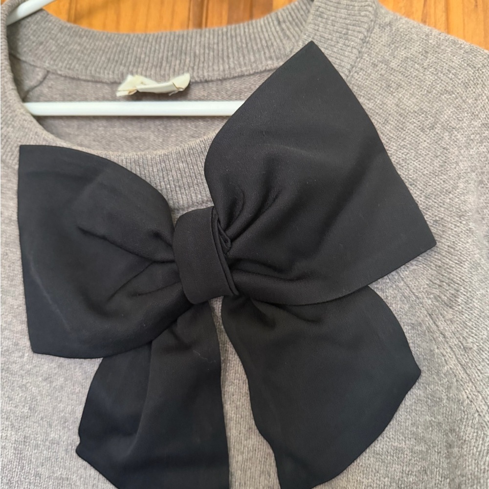 Kate Spade tan Sweater with Black Bow - Picture 2 of 8
